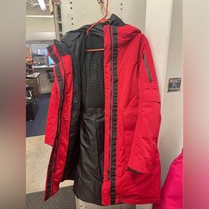 Size 6 lululemon 3 in one snow warrior parka in red